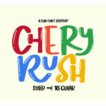 Chery Rush Font Poster 1