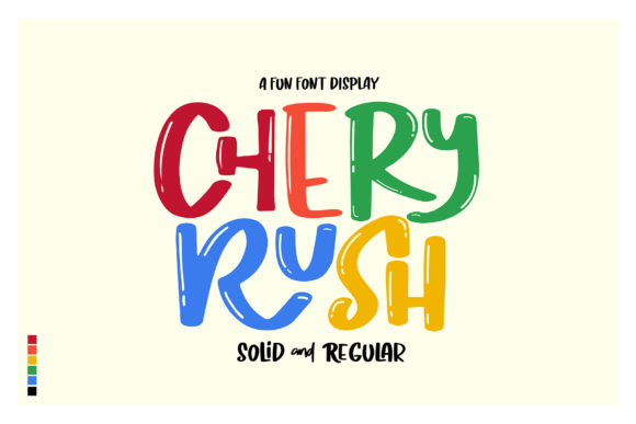 Chery Rush Font Poster 1