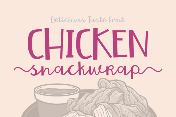Chicken Snackwrap Font Poster 1