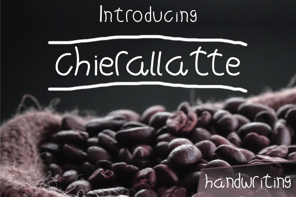 Chierallatte Font Poster 1