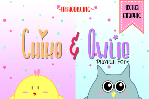 Chiko & Owlie Font Poster 1