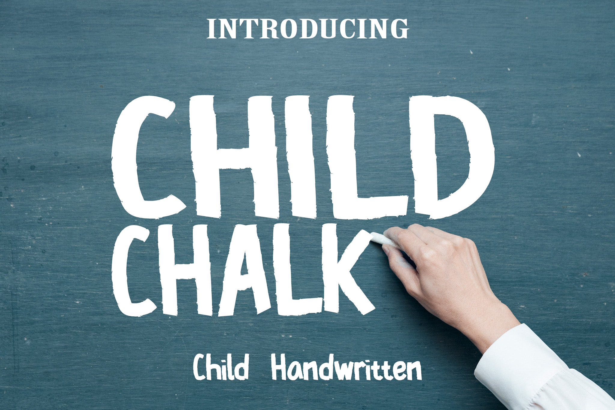 Child Chalk Font Poster 1