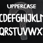 Child Chalk Font Poster 4