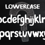 Child Chalk Font Poster 5