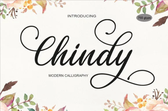 Chindy Font Chindy Font Poster 1