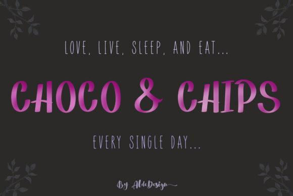 Choco & Chips Font Poster 1