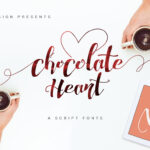 Chocolate Heart Font Poster 1