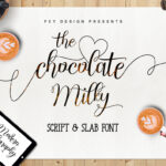 Chocolate Milky Font Poster 1