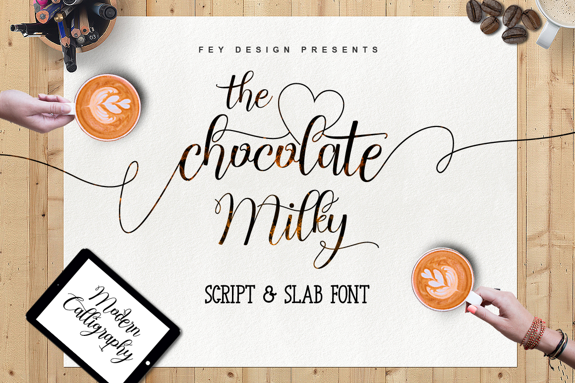 Chocolate Milky Font Poster 1