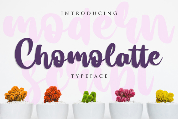 Chomolatte Font Poster 1