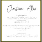 Christina Allie Font Poster 3