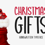 Christmas Gifts Font Poster 1