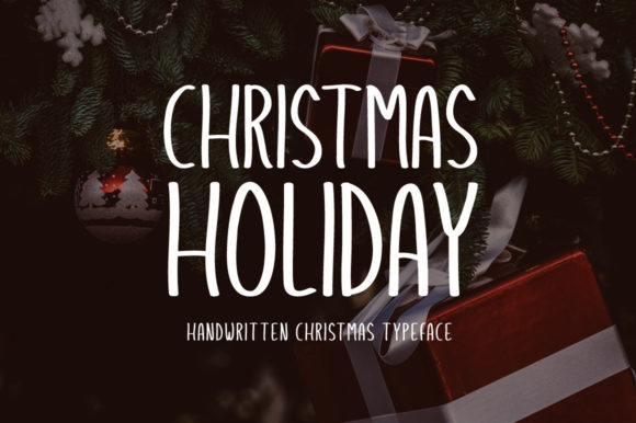 Christmas Holiday Font Poster 1