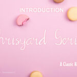Chrisyard Script Font Poster 1