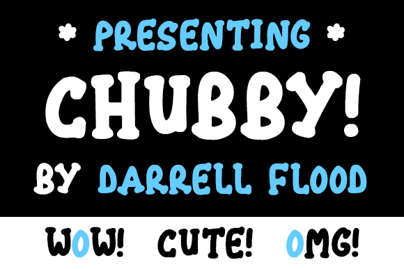 Chubby Font Poster 1