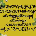 Cilantro Leaf Font Poster 6