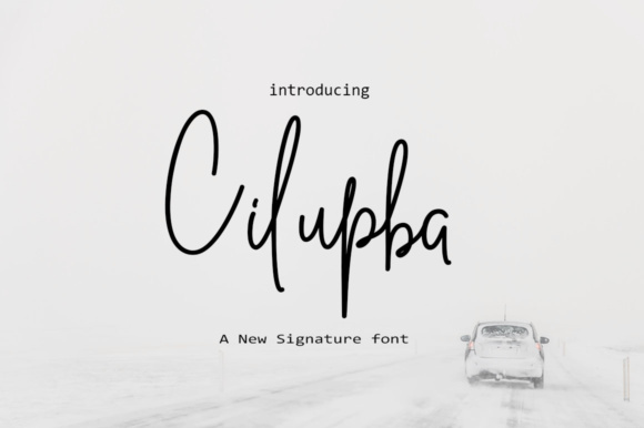 Cilupba Font Poster 1