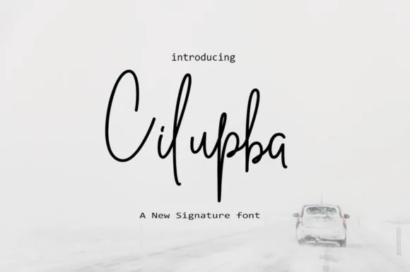 Cilupba Font Cilupba Font Poster 1