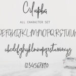 Cilupba Font Poster 5