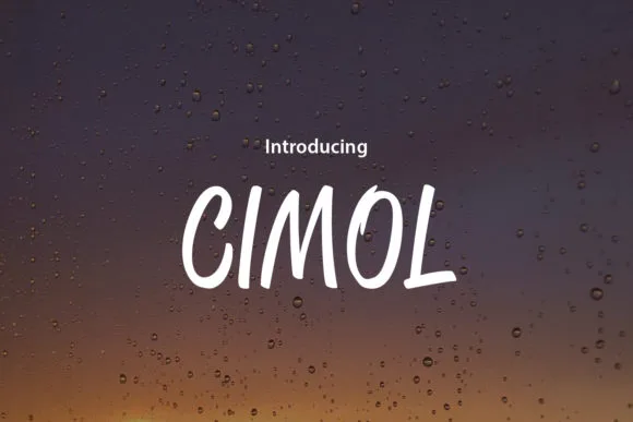 Cimol Font Cimol Font Poster 1