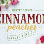 Cinnamon Peaches Family Font Poster 1