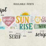 Cinnamon Peaches Family Font Poster 2