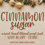 Cinnamon Sugar Script Font Poster 1