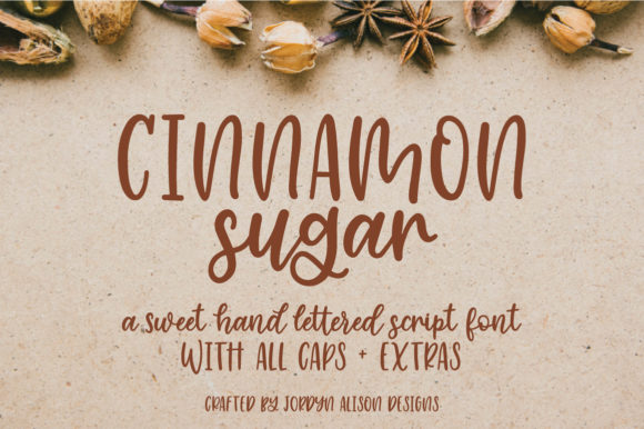 Cinnamon Sugar Script Font Poster 1