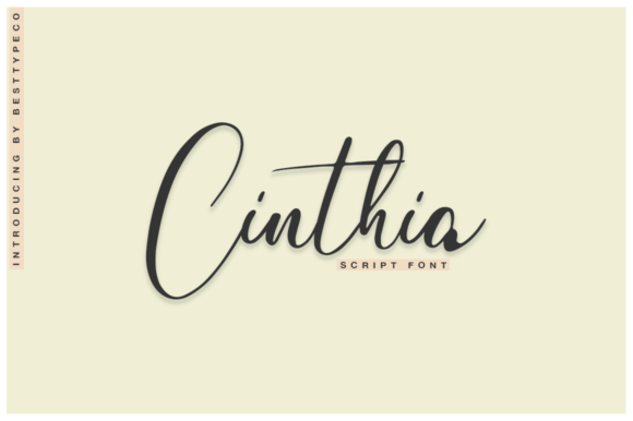 Cinthia Font Poster 1