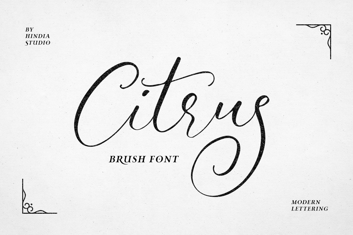 Citrus Font Poster 1
