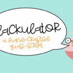 Clackulator Font Poster 1
