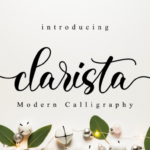 Clarista Script Font Poster 1