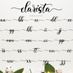 Clarista Script Font Poster 12