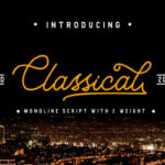 Classical Font Poster 1