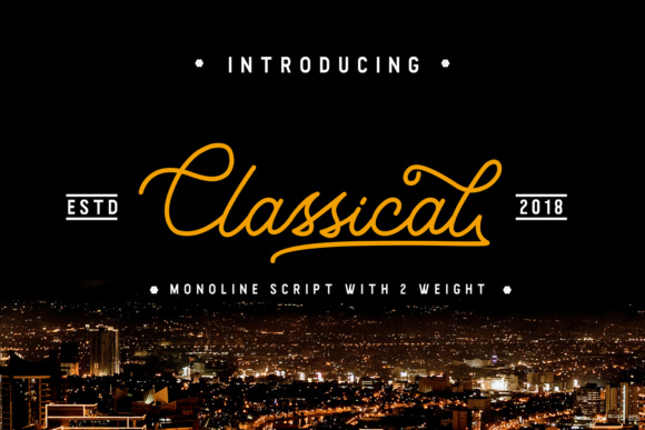 Classical Font Poster 1