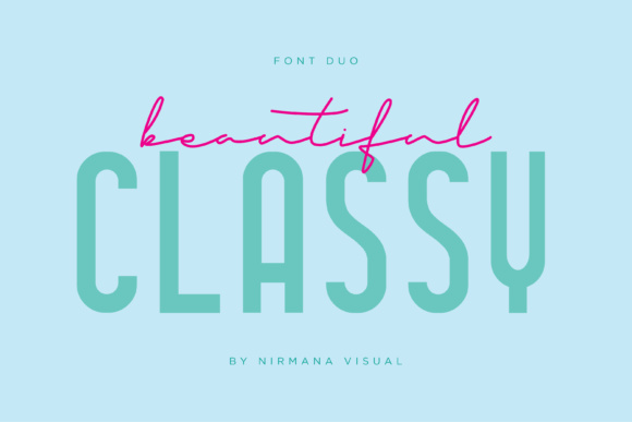 Classy Beautiful Duo Font Poster 1