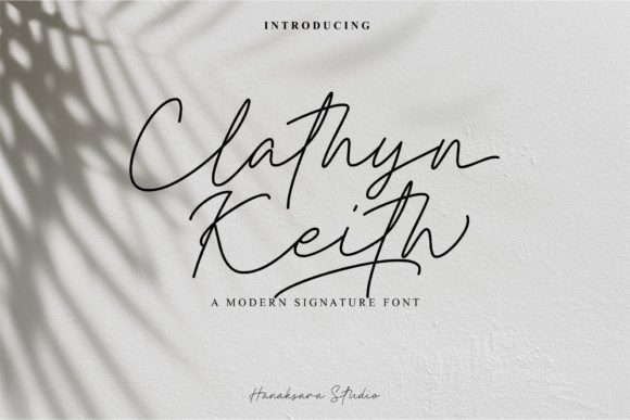 Clathyn Keith Signature Font Poster 1
