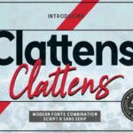 Clattens Duo Font Poster 1