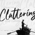 Clattering Font Poster 1