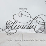 Claudia Font Poster 1