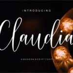 Claudia Font Poster 1