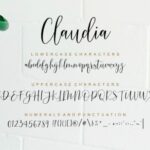 Claudia Font Poster 8