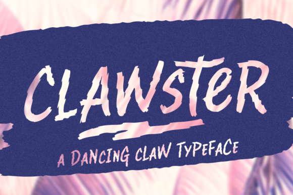 Clawster Font Poster 1