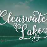 Clearwater Lake Font Poster 1