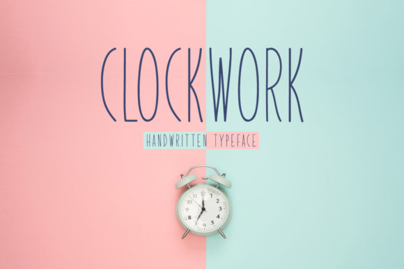 Clockwork Font Poster 1