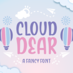 Cloud Dear Font Poster 1