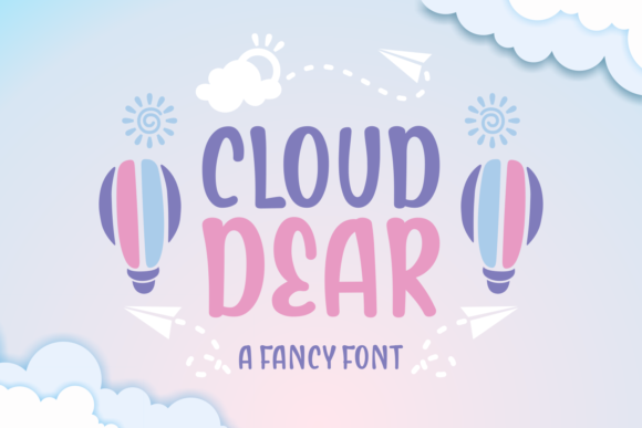 Cloud Dear Font Poster 1