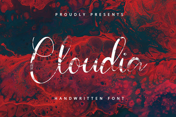 Cloudia Font Poster 1