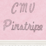 CMV Pinstripe Font Poster 1