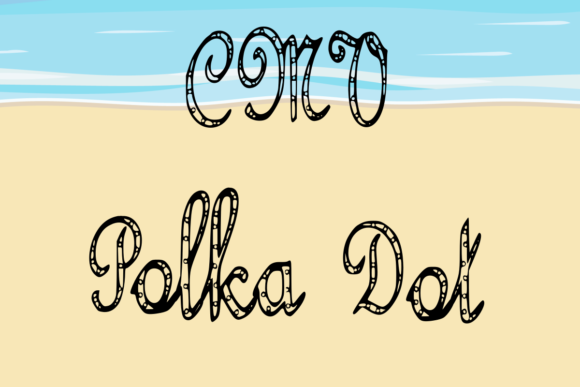 CMV Polka Dot Font Poster 1